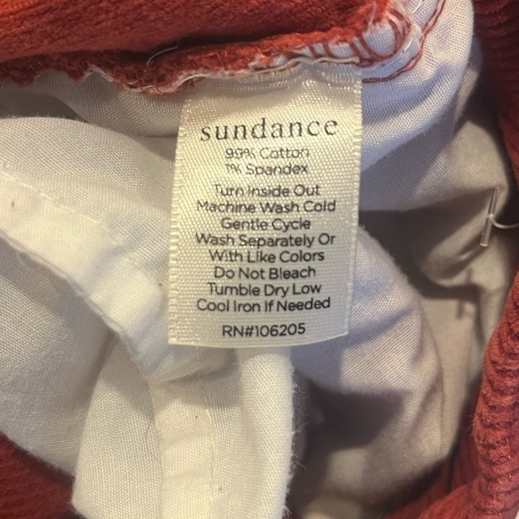 SUNDANCE Rust Nicole Corduroy Pants - Picture 5 of 5